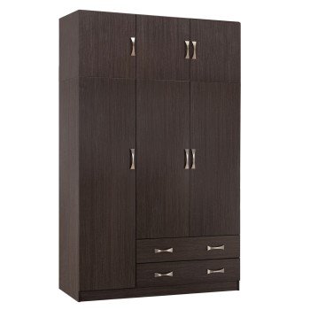 ΝΤΟΥΛΑΠΑ 3ΦΥΛΛΗ ΜΕ ΠΑΤΑΡΙ CARLY HM10891.01 ΜΕΛΑΜΙΝΗ ΣΕ ZEBRANO 150X55Χ240Υεκ.