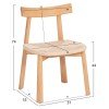 KΑΡΕΚΛΑ ΤΡΑΠΕΖΑΡΙΑΣ OSORIO HM18335.01 RUBBERWOOD & ΣΧΟΙΝΙ ΣΕ ΦΥΣΙΚΟ 51x55x74Υεκ