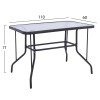 ΣΕΤ ΤΡΑΠΕΖΑΡΙΑΣ 5ΤΜΧ ADAM HM10897.01 ΤΡΑΠΕΖΙ 110x60εκ & 4 ΠΟΛΥΘΡΟΝΕΣ--ΓΚΡΙ