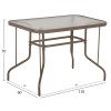ΣΕΤ ΤΡΑΠΕΖΑΡΙΑΣ 5ΤΜΧ ADAM HM10897.04 ΤΡΑΠΕΖΙ 110x60εκ & 4 ΠΟΛΥΘΡΟΝΕΣ--ΣΑΜΠΑΝΙ