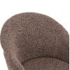 ΣΕΤ ΤΡΑΠΕΖΑΡΙΑΣ 7ΤΜΧ MANDY HM10957.03 MDF TOP--ΥΦΑΣΜΑ TAUPE & ΜΕΤΑΛ.ΠΟΔΙΑ