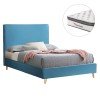 ΚΡΕΒΑΤΙ ΗΜΙΔΙΠΛΟ ΜΕ ΣΤΡΩΜΑ MAYLIN HM10802.01 ΒΕΛΟΥΔΟ ΤΙΡΚΟΥΑΖ--ΣΤΡΩΜΑ 120Χ200εκ