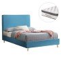 ΚΡΕΒΑΤΙ ΗΜΙΔΙΠΛΟ ΜΕ ΣΤΡΩΜΑ MAYLIN HM10802.01 ΒΕΛΟΥΔΟ ΤΙΡΚΟΥΑΖ--ΣΤΡΩΜΑ 120Χ200εκ