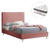 ΚΡΕΒΑΤΙ ΗΜΙΔΙΠΛΟ ΜΕ ΣΤΡΩΜΑ MAYLIN HM10802 ΒΕΛΟΥΔΟ ΣΑΠΙΟ ΜΗΛΟ--ΣΤΡΩΜΑ 120Χ200εκ