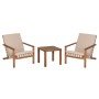 LOUNGE ΣΕΤ ΕΞ.ΧΩΡΟΥ 3ΤΜΧ DAME HM10982 ΞΥΛΟ ΑΚΑΚΙΑΣ--ΣΧΟΙΝΙ STRAP & ΜΑΞΙΛΑΡΙΑ ΣΕ ΜΠΕΖ