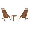 LOUNGE ΣΕΤ ΕΞ.ΧΩΡΟΥ 3ΤΜΧ SHIGAN HM10993 ΞΥΛΟ ΑΚΑΚΙΑΣ--ΜΑΞΙΛΑΡI ΚΕΦΑΛΗΣ ΣΕ ΜΠΕΖ