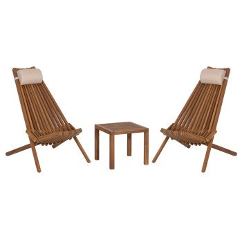 LOUNGE ΣΕΤ ΕΞ.ΧΩΡΟΥ 3ΤΜΧ SHIGAN HM10993 ΞΥΛΟ ΑΚΑΚΙΑΣ--ΜΑΞΙΛΑΡI ΚΕΦΑΛΗΣ ΣΕ ΜΠΕΖ