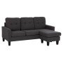ΚΑΝΑΠΕΣ ΓΩΝΙΑ ΑΝΑΣΤΡΕΨΙΜΗ MEGGY HM3297.11 ΓΚΡΙ ΥΦΑΣΜΑ 184.5x75-129x86Yεκ.