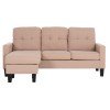 ΚΑΝΑΠΕΣ ΓΩΝΙΑ ΑΝΑΣΤΡΕΨΙΜΗ MEGGY HM3297.13 ΜΠΕΖ ΥΦΑΣΜΑ 184.5x75-129x86Yεκ.