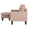 ΚΑΝΑΠΕΣ ΓΩΝΙΑ ΑΝΑΣΤΡΕΨΙΜΗ MEGGY HM3297.13 ΜΠΕΖ ΥΦΑΣΜΑ 184.5x75-129x86Yεκ.