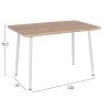 ΣΕΤ ΤΡΑΠΕΖΑΡΙΑΣ ΕΣ.ΧΩΡΟΥ 5ΤΜΧ PALOMA HM11389 ΛΕΥΚΟ-SONAMA MDF TOP
