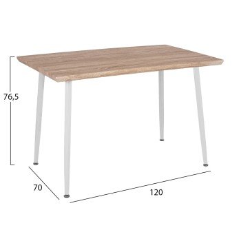 ΣΕΤ ΤΡΑΠΕΖΑΡΙΑΣ ΕΣ.ΧΩΡΟΥ 5ΤΜΧ PALOMA HM11389 ΛΕΥΚΟ-SONAMA MDF TOP