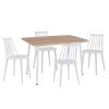 ΣΕΤ ΤΡΑΠΕΖΑΡΙΑΣ ΕΣ.ΧΩΡΟΥ 5ΤΜΧ PALOMA HM11389 ΛΕΥΚΟ-SONAMA MDF TOP