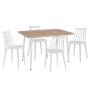 ΣΕΤ ΤΡΑΠΕΖΑΡΙΑΣ ΕΣ.ΧΩΡΟΥ 5ΤΜΧ PALOMA HM11389 ΛΕΥΚΟ-SONAMA MDF TOP