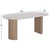 ΤΡΑΠΕΖΙ ΤΡΑΠΕΖΑΡΙΑΣ MELLOW HM18416 MDF ΠΟΔΙΑ ΣΕ ΦΥΣΙΚΟ--ΚΕΡΑΜΙΚΟ TOP 180x90x76Υεκ.