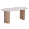 ΤΡΑΠΕΖΙ ΤΡΑΠΕΖΑΡΙΑΣ MELLOW HM18416 MDF ΠΟΔΙΑ ΣΕ ΦΥΣΙΚΟ--ΚΕΡΑΜΙΚΟ TOP 180x90x76Υεκ.