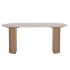 ΤΡΑΠΕΖΙ ΤΡΑΠΕΖΑΡΙΑΣ MELLOW HM18416 MDF ΠΟΔΙΑ ΣΕ ΦΥΣΙΚΟ--ΚΕΡΑΜΙΚΟ TOP 180x90x76Υεκ.
