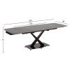 ΤΡΑΠΕΖΙ ΕΠΕΚΤΕΙΝΟΜΕΝΟ HOKU HM18410 ΚΕΡΑΜΙΚΟ TOP ΣΕ ΓΚΡΙ ΜΑΡΜΑΡΟ 165/240x90x75Υεκ.