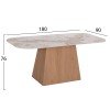 ΤΡΑΠΕΖΙ ΤΡΑΠΕΖΑΡΙΑΣ NORDU HM18414 MDF ΒΑΣΗ ΣΕ ΦΥΣΙΚΟ--ΚΕΡΑΜΙΚΟ TOP 180x90x76Υεκ.