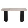 ΤΡΑΠΕΖΙ ΤΡΑΠΕΖΑΡΙΑΣ MINAO HM18418 MDF ΠΟΔΙΑ ΣΕ ΣΚΟΥΡΟ ΓΚΡΙ--ΚΕΡΑΜΙΚΟ TOP 160x90x75Υεκ