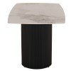ΤΡΑΠΕΖΙ ΤΡΑΠΕΖΑΡΙΑΣ MINAO HM18418 MDF ΠΟΔΙΑ ΣΕ ΣΚΟΥΡΟ ΓΚΡΙ--ΚΕΡΑΜΙΚΟ TOP 160x90x75Υεκ