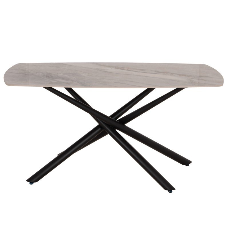 ΤΡΑΠΕΖΙ ΤΡΑΠΕΖΑΡΙΑΣ ISKA HM18420 ΚΕΡΑΜΙΚΟ TOP ΣΕ ΛΕΥΚΟ/ΚΑΦΕ ΜΑΡΜΑΡΟ 160x90x79Υεκ