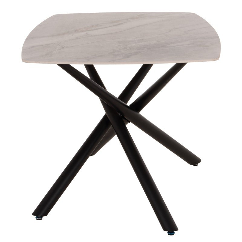 ΤΡΑΠΕΖΙ ΤΡΑΠΕΖΑΡΙΑΣ ISKA HM18420 ΚΕΡΑΜΙΚΟ TOP ΣΕ ΛΕΥΚΟ/ΚΑΦΕ ΜΑΡΜΑΡΟ 160x90x79Υεκ