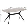 ΤΡΑΠΕΖΙ ΤΡΑΠΕΖΑΡΙΑΣ AIKA HM18421 ΚΕΡΑΜΙΚΟ TOP ΣΕ ΛΕΥΚΟ/ΧΡΥΣΟ ΜΑΡΜΑΡΟ 160x90x79Υεκ