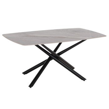ΤΡΑΠΕΖΙ ΤΡΑΠΕΖΑΡΙΑΣ ISKA HM18423 ΚΕΡΑΜΙΚΟ TOP ΣΕ ΛΕΥΚΟ/ΚΑΦΕ ΜΑΡΜΑΡΟ 178x89x79Υεκ