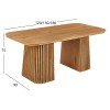 ΣΕΤ ΤΡΑΠΕΖΑΡΙΑΣ 5ΤΜΧ ΕΠΕΚΤΕΙΝΟΜΕΝΟ CORNEL HM12105.02 MDF--ΥΦΑΣΜΑ ΜΠΕΖ