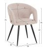 ΣΕΤ ΤΡΑΠΕΖΑΡΙΑΣ 7ΤΜΧ ΕΠΕΚΤΕΙΝΟΜΕΝΟ CORNEL HM12107.02 MDF--ΥΦΑΣΜΑ ΜΠΕΖ