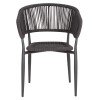 ΠΟΛΥΘΡΟΝΑ ΑΛΟΥΜΙΝΙΟΥ EULO HM5783.21 ΓΚΡΙ-ΤWISTED RATTAN ΓΚΡΙ 57x63x77Υεκ.