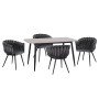 ΣΕΤ ΤΡΑΠΕΖΑΡΙΑΣ 5ΤΜΧ RAVEN HM12116.01 ΚΕΡΑΜΙΚΟ TOP ΓΚΡΙ ΜΑΡΜΑΡΟ--ΓΚΡΙ ΒΕΛΟΥΔΟ