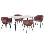 ΣΕΤ ΤΡΑΠΕΖΑΡΙΑΣ 5ΤΜΧ RAVEN HM12117.01 ΚΕΡΑΜΙΚΟ TOP ΛΕΥΚΟ ΜΑΡΜΑΡΟ--ΣΑΠΙΟ ΜΗΛΟ ΒΕΛΟΥΔΟ