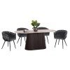 ΣΕΤ ΤΡΑΠΕΖΑΡΙΑΣ 5ΤΜΧ CATER HM12118.01 ΚΕΡΑΜΙΚΟ TOP ΟΒΑΛ--ΓΚΡΙ ΒΕΛΟΥΔΟ