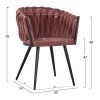ΣΕΤ ΤΡΑΠΕΖΑΡΙΑΣ 5ΤΜΧ ALIZA HM12122.01 MDF TOP ΣΕ ΦΥΣΙΚΟ--ΣΑΠΙΟ ΜΗΛΟ ΒΕΛΟΥΔΟ