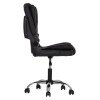 ΚΑΡΕΚΛΑ ΓΡΑΦΕΙΟΥ CANAN HM1201.11 ΜΑΥΡΟ PVC-ΒΑΣΗ ΧΡΩΜΙΟΥ 63x62x93-101Υεκ