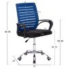 ΚΑΡΕΚΛΑ ΓΡΑΦΕΙΟΥ TRAIL HM1192.96 ΜΠΛΕ & ΜΑΥΡΟ MESH 62x51x98Υεκ. Β' ΔΙΑΛΟΓΗΣ