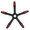 ΑΝΤΑΛΛΑΚΤΙΚΗ ΒΑΣΗ ΑΣΤΕΡΙ ΜΑΥΡΟ/ΚΟΚΚΙΝΟ NYLON ΓΙΑ HM1203.01-- 29εκ ΑΚΤΙΝΑ