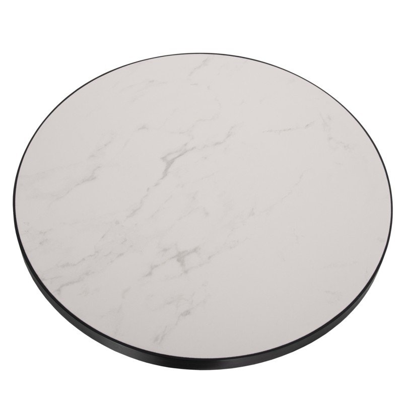 ΕΠΙΦΑΝΕΙΑ ΤΡΑΠΕΖΙΟΥ SINTERED STONE HM6652.02 ΜΕ ΠΛΑΙΣΙΟ ALU ΜΑΥΡΟ Φ60εκ.