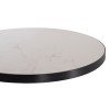 ΕΠΙΦΑΝΕΙΑ ΤΡΑΠΕΖΙΟΥ SINTERED STONE HM6652.02 ΜΕ ΠΛΑΙΣΙΟ ALU ΜΑΥΡΟ Φ60εκ.