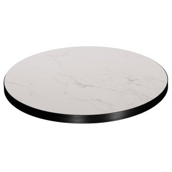 ΕΠΙΦΑΝΕΙΑ ΤΡΑΠΕΖΙΟΥ SINTERED STONE HM6652.02 ΜΕ ΠΛΑΙΣΙΟ ALU ΜΑΥΡΟ Φ60εκ.