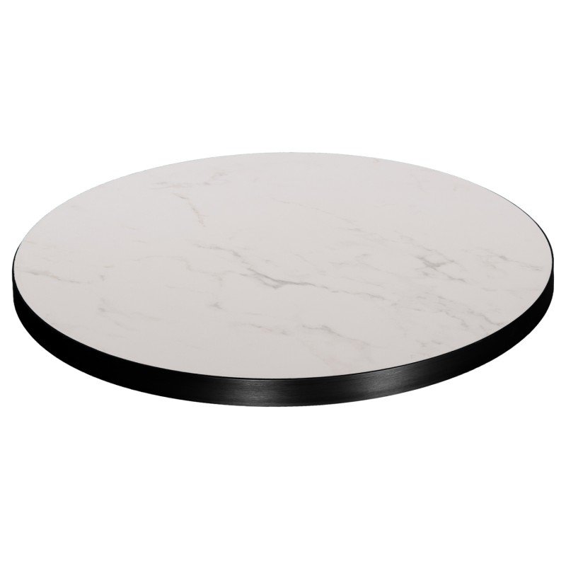 ΕΠΙΦΑΝΕΙΑ ΤΡΑΠΕΖΙΟΥ SINTERED STONE HM6652.02 ΜΕ ΠΛΑΙΣΙΟ ALU ΜΑΥΡΟ Φ60εκ.