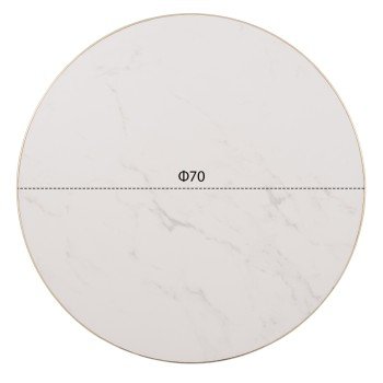 ΕΠΙΦΑΝΕΙΑ ΤΡΑΠΕΖΙΟΥ SINTERED STONE HM6653.12 ΜΕ ΠΛΑΙΣΙΟ ALU ΧΡΥΣΟ Φ70εκ.