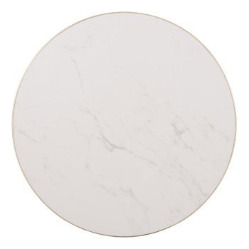ΕΠΙΦΑΝΕΙΑ ΤΡΑΠΕΖΙΟΥ SINTERED STONE HM6653.12 ΜΕ ΠΛΑΙΣΙΟ ALU ΧΡΥΣΟ Φ70εκ.
