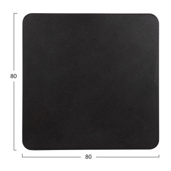 ΕΠΙΦΑΝΕΙΑ ΤΡΑΠΕΖΙΟΥ SINTERED STONE ΤΕΤΡΑΓΩΝΗ HM6655.01 ΠΛΑΙΣΙΟ ALU ΜΑΥΡΟ 80x80εκ.