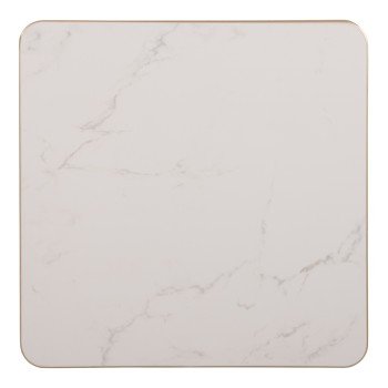 ΕΠΙΦΑΝΕΙΑ ΤΡΑΠΕΖΙΟΥ SINTERED STONE ΤΕΤΡΑΓΩΝΗ HM6655.12 ΠΛΑΙΣΙΟ ALU ΧΡΥΣΟ 80x80εκ.