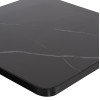 ΕΠΙΦΑΝΕΙΑ ΤΡΑΠΕΖΙΟΥ SINTERED STONE ΤΕΤΡΑΓΩΝΗ HM6655.03 ΠΛΑΙΣΙΟ ALU ΜΑΥΡΟ 80x80εκ.