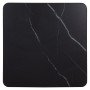 ΕΠΙΦΑΝΕΙΑ ΤΡΑΠΕΖΙΟΥ SINTERED STONE ΤΕΤΡΑΓΩΝΗ HM6655.03 ΠΛΑΙΣΙΟ ALU ΜΑΥΡΟ 80x80εκ.