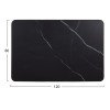 ΕΠΙΦΑΝΕΙΑ ΤΡΑΠΕΖΙΟΥ SINTERED STONE HM6656.03 BLACK MARBLE-ΠΛΑΙΣΙΟ ALU ΜΑΥΡΟ 120x80εκ.